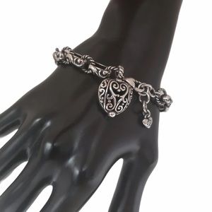 Brighton Bibi Heart Silver Plated Bracelet